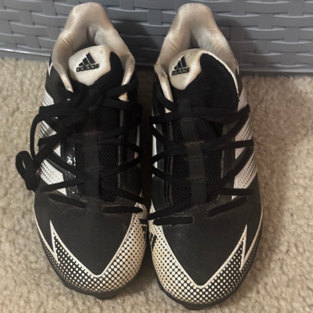 Adidas Black and White Sports Sneakers